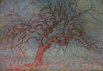 Piet Mondrian The Red Tree oil painting reproduction