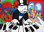 Alec Monopoly Piano Graffiti oil painting reproduction