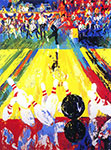 Leroy Neiman Million Dollar Strike Earl Anthony oil painting reproduction