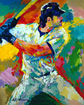 Leroy Neiman Mike Piazza oil painting reproduction