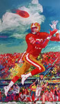 Leroy Neiman Jerry Rice oil painting reproduction