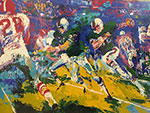 Leroy Neiman Rushing Back oil painting reproduction