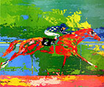 Leroy Neiman Big Red Secretariat oil painting reproduction