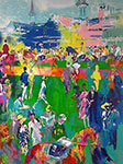 Leroy Neiman Derby Day Paddock oil painting reproduction