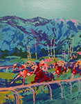 Leroy Neiman Santa Anita oil painting reproduction