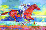 Leroy Neiman Funny Cide oil painting reproduction