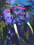 Leroy Neiman Portrait of the Elephant oil painting reproduction