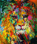 Leroy Neiman Portrait of the Lion oil painting reproduction