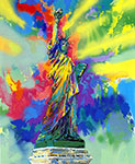 Leroy Neiman Lady Liberty oil painting reproduction