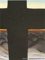 Georgia OKeeffe Black Cross New Mexico oil painting reproduction
