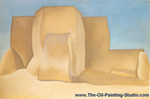 Georgia OKeeffe The Ranchos de Taos Church oil painting reproduction