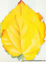 Georgia OKeeffe Yellow Leaves oil painting reproduction