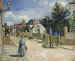 Camille Pissarro A Street in Pontoise, 1879 oil painting reproduction