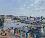 Camille Pissarro Afternoon, Sun, Rouen, 1896 oil painting reproduction