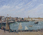 Camille Pissarro Afternoon, Sun, the Inner Harbor, Dieppe, 1902 oil painting reproduction