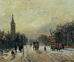 Camille Pissarro All Saints' Church, Upper Norwood, 1871 oil painting reproduction