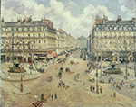 Camille Pissarro Avenue de l'Opera - Morning Sunshine, 1898 oil painting reproduction