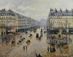 Camille Pissarro Avenue de l'Opera - Rain Effect, 1898 oil painting reproduction