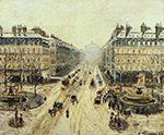 Camille Pissarro Avenue de l'Opera - Snow Effect, 1898 oil painting reproduction