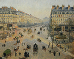 Camille Pissarro Avenue de l'Opera - Sunshine Winter Morning, 1898 oil painting reproduction