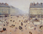 Camille Pissarro Avenue de l'Opera, Place du Thretre Francais - Misty Weather, 1898 oil painting reproduction