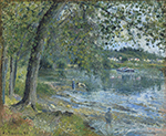 Camille Pissarro Banks of the Oise at Auvers-sur-Oise, 1878 oil painting reproduction