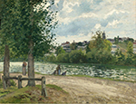 Camille Pissarro Banks of the Oise at Pontoise, 1868-70 oil painting reproduction