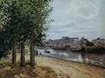 Camille Pissarro Banks of the Oise, 1872 oil painting reproduction