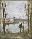 Camille Pissarro Banks of the Oise, 1874 oil painting reproduction
