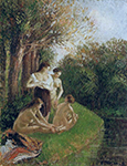 Camille Pissarro Bathers, 1895  oil painting reproduction