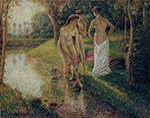 Camille Pissarro Bathers, 1896 oil painting reproduction