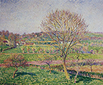 Camille Pissarro Big Nut-Tree at Eragny, 1892 oil painting reproduction