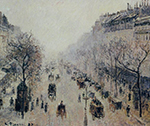 Camille Pissarro Boulevard Montmartre - Morning, Sunlight and Mist, 1897 oil painting reproduction