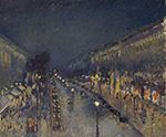 Camille Pissarro Boulevard Montmartre - Night Effect, 1897 oil painting reproduction
