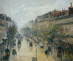 Camille Pissarro Boulevard Montmartre - Spring Rain, 1897 oil painting reproduction