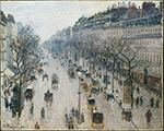 Camille Pissarro Boulevard Montmartre - Winter Morning, 1897 oil painting reproduction