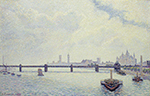 Camille Pissarro Charing Cross Bridge, London, 1890 oil painting reproduction