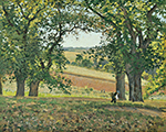 Camille Pissarro Chestnut Trees at Osny, 1873 oil painting reproduction