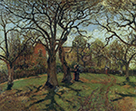 Camille Pissarro Chestnut Trees, Louveciennes, Spring, 1870 oil painting reproduction