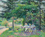 Camille Pissarro Children in a Garden at Eragny, 1897 oil painting reproduction