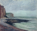 Camille Pissarro Cliffs at Petit Dalles, 1883 oil painting reproduction