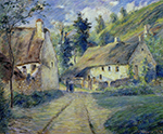Camille Pissarro Cottages at Auvers, near Pontoise, 1891 oil painting reproduction