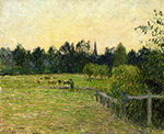 Camille Pissarro Cowherd in a Field at Eragny, 1890 oil painting reproduction