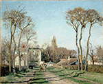Camille Pissarro Entering the Village of Voisins, 1872 oil painting reproduction
