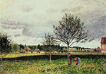 Camille Pissarro Eragny Landscape, Le Pre, 1897 oil painting reproduction