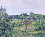 Camille Pissarro Eragny, a Rainy Day in June, 1898 oil painting reproduction