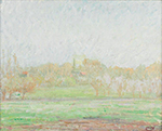 Camille Pissarro Eragny, Fog oil painting reproduction