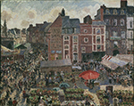 Camille Pissarro Fair on a Sunny Afternoon, Dieppe, 1901 oil painting reproduction