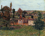 Camille Pissarro Farm at Basincourt, 1884 oil painting reproduction