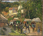 Camille Pissarro Festival at the Hermitage, 1878 oil painting reproduction